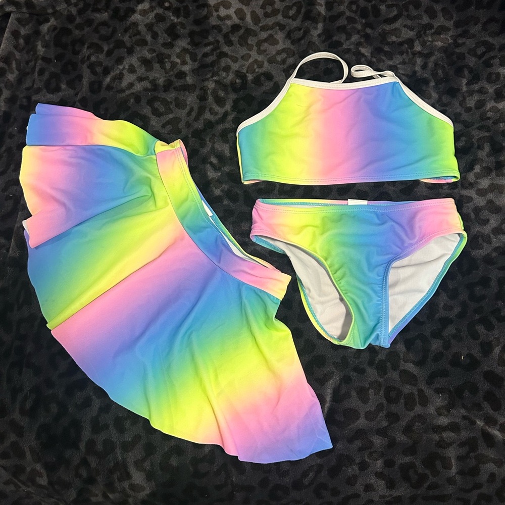 Girls 3 pc bikini set